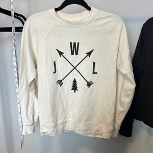 Cream Sweatshirt with Arrow Design